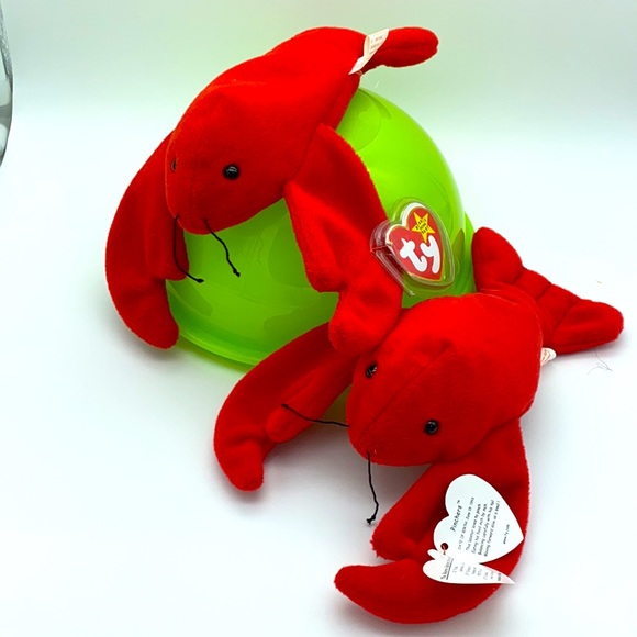 TY BEANIE BABIES COLLECTION PINCHERS Red Lobster set of 2 w tags 1993 style 4026 - Picture 2 of 15